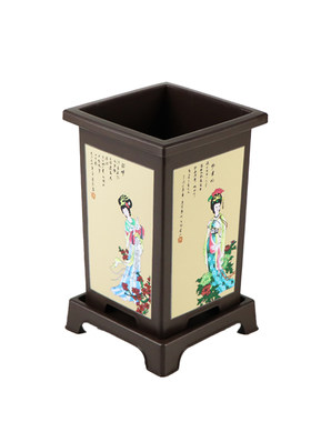 中式古风四大美人兰花盆