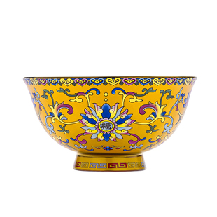 珐琅彩拼盘餐具组合过年家宴盘子菜盘骨瓷景德镇菜盘高档碗盘餐盘