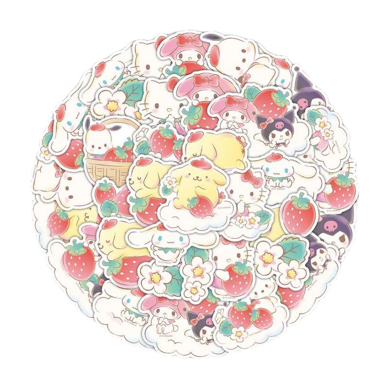 【官方正版】贴纸kitty猫三丽鸥可爱库洛米贴纸ins风创意装饰手账手机壳水杯保温杯防水贴画玉桂狗Q版行李箱