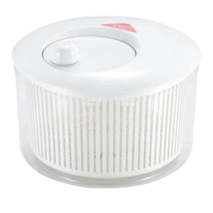 霜山日本进口蔬菜脱水器水果沙拉甩水神器手动甩干机沥水洗菜篮