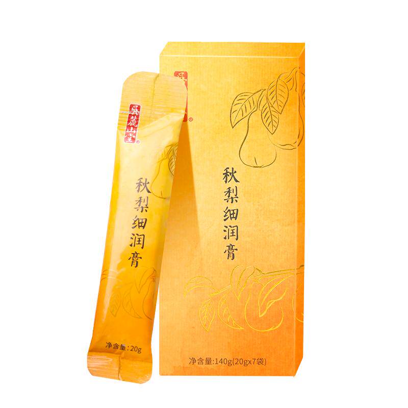 吴麓山堂秋梨细润膏砀山梨膏古法熬制便携袋装儿童成人喝水冲饮