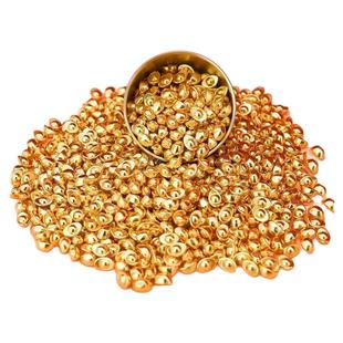 仿真实心沙金金元宝小金豆供奉财神爷招财聚宝盆装饰工艺品摆件