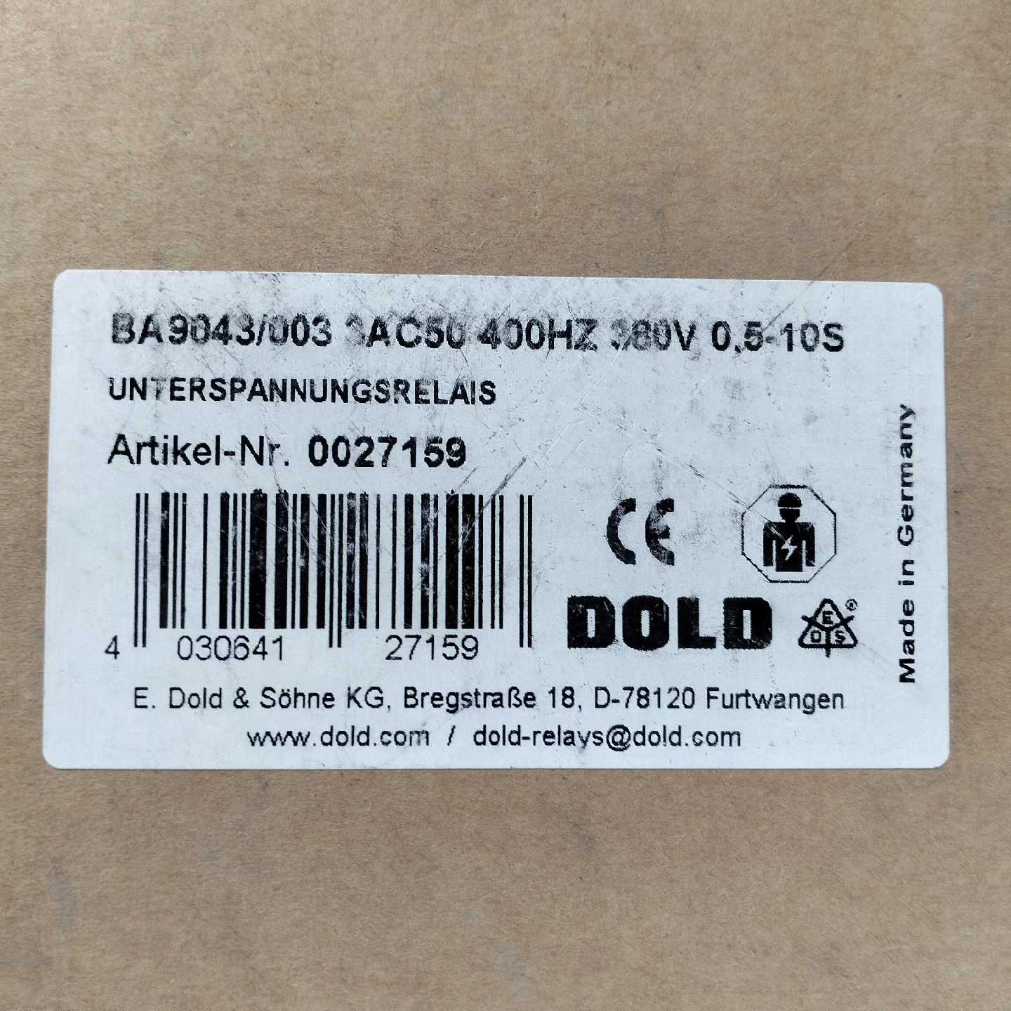 议价原装进口 多德BA9043/003，全新原包装，议价出，维修 - 实物图
