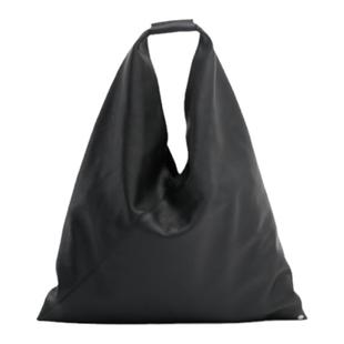 [礼物]MM6女士卵石纹牛皮三角托特包水桶包单肩托特包中号