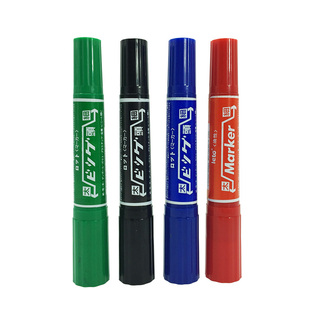 12色油性笔大双头广告笔POP海报专用笔彩色大头笔马克笔记号笔