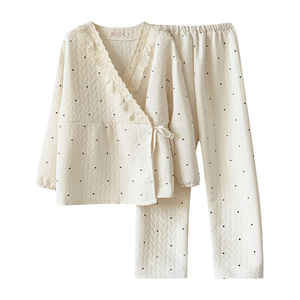 空气棉月子服秋冬产后10月份11孕妇和服哺乳衣睡衣大码套装可外穿