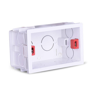 118型通用二位三位四位暗装接线盒下线盒开关插座暗盒长方形底盒