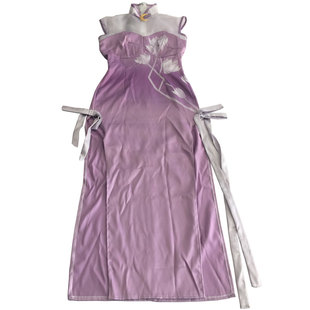 王者农药 露娜 cos服 同人 旗袍 紫霞仙子 cosply服装女 最不卖萌