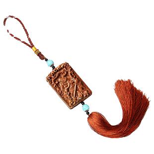 泰山福缘阁桃木钟馗汽车挂件出入平安家居饰品