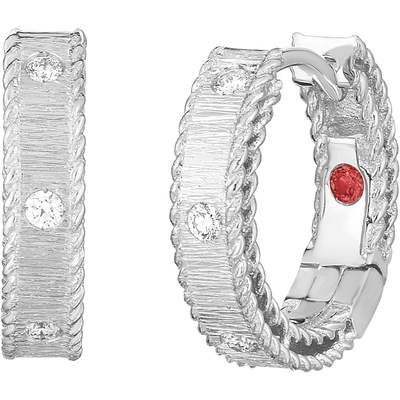 ROBERTOCOIN玫瑰金钻石耳环