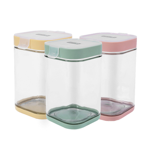 振兴方形揭盖玻璃密封罐腌制罐小泡菜坛子带盖瓶子谷杂粮储物罐