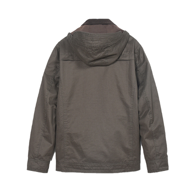 MCS合身版可拆卸连帽夹克棉外套