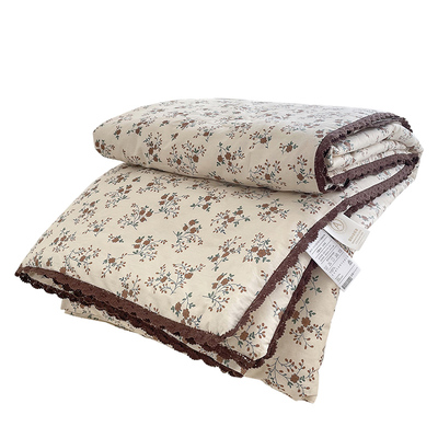 可机洗全棉碎花夏被大豆夏凉被子