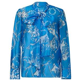 【明星同款】NAERSI娜尔思leisure系列商场同款印花衬衣春秋季