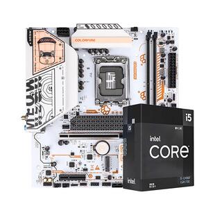 英特尔i5 14600kf/12600kf/12490f盒装搭七彩虹b760主板cpu套装