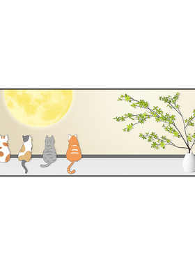 现代客厅卧室自粘墙贴装饰画