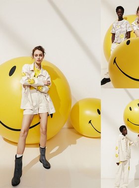 笑脸气球 气模儿童摄影写真影楼拍照道具广告摄影装饰打卡点布置