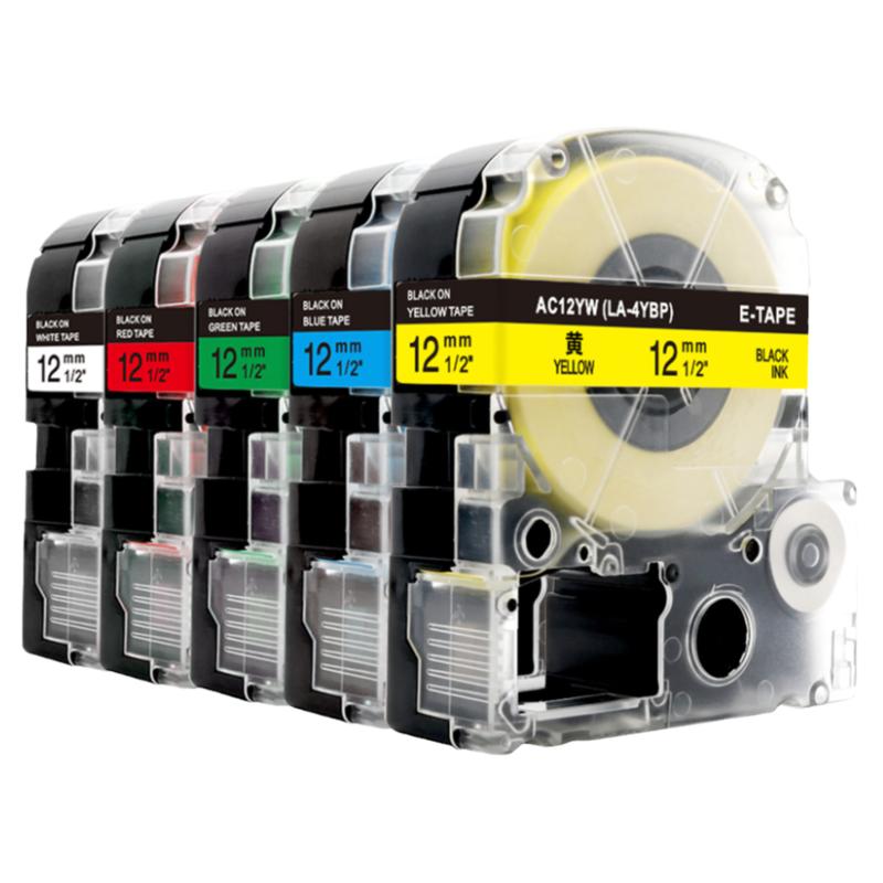 适用爱普生标签机色带12mm 9 18 24 36mm锦宫SR230CH贴普乐550c/530c LW-K400/600
