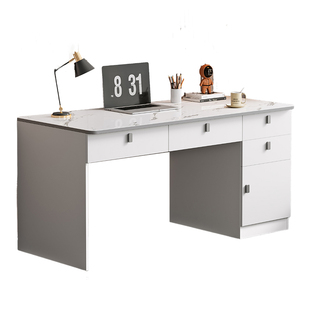 电脑桌书桌带抽屉桌子台式卧室家用实木办公桌现代简约写字学习桌