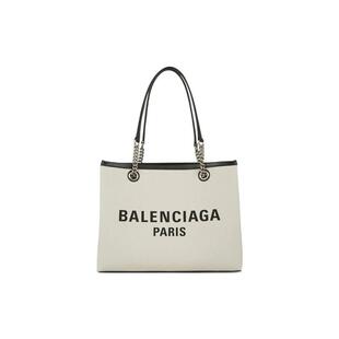 Balenciaga巴黎世家 仿旧银色金属配件 牛皮 单肩手提包 中号