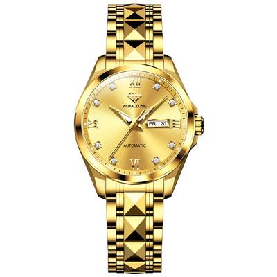 瑞士品牌女士含8颗真钻机械手表