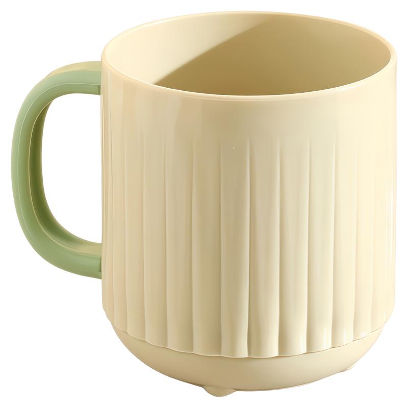 条纹简约家用大容量洗漱杯情侣杯