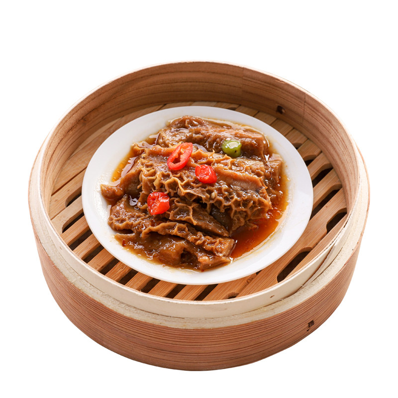百酱金钱肚广式早茶点心广东特色早餐牛杂黑椒金钱肚牛肚餐饮大包