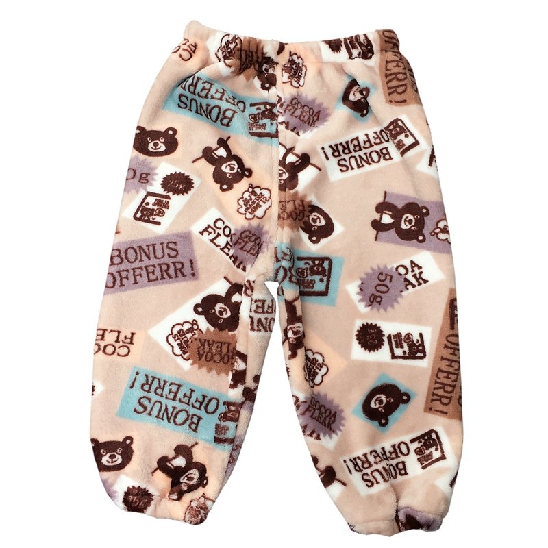 冬季宝宝加肥宽松罩裤专套棉裤羽绒裤男童女童婴幼儿童法兰绒裤子