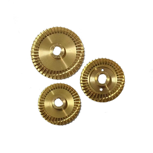 家用自吸泵双面铜叶轮自动泵增压泵管道泵叶轮水泵配件单双扁轴孔