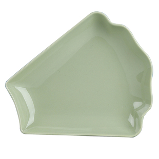 2025年新款奶油风陶瓷团圆拼盘组合套装餐具家用扇形菜盘子