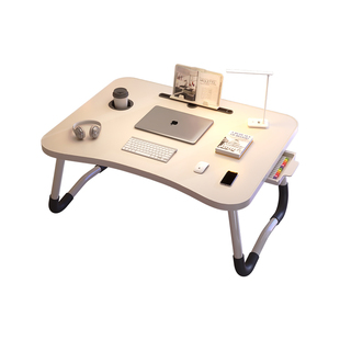 床上小桌子大学生书桌学习桌可折叠桌简易宿舍上铺笔记本电脑桌支架飘窗小桌板炕几家用卧室懒人桌儿童写字桌