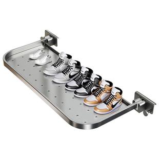 免打孔阳台晾鞋架晾衣架推拉窗户加宽长板台凉室内晾晒神器架子