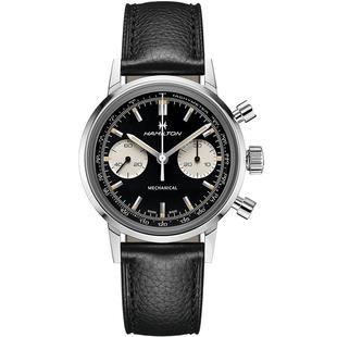 Hamilton汉米尔顿美国经典手动机械表熊猫臻薄瑞士手表男款