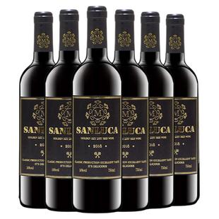 法国进口红酒赤霞珠干红葡萄酒14度750ml过节聚会送礼喜酒水酒庄