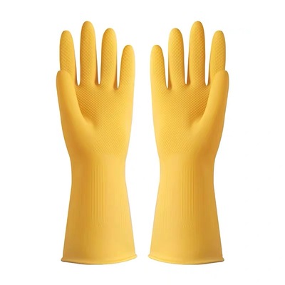 牛筋乳胶手套家务洗碗厨房耐用胶皮加厚橡胶硅胶劳保耐磨防水工作