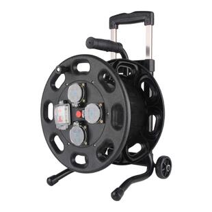 日星线盘户外移动电缆盘防水带线100米电线收线盘轮50线滚子绕卷