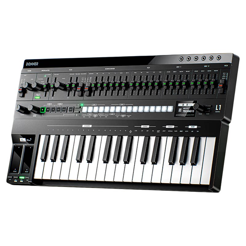 DONNER唐农ESSENTIAL L1单音模拟合成器音序琶音器磁吸模块化