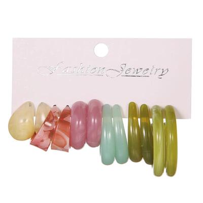 清新糖果色女耳环耳饰