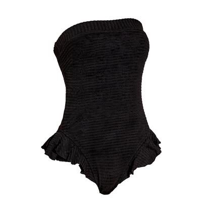 Limone抹胸连体泳衣海边度假泳装