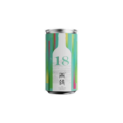 西鸽酒庄N18干白葡萄酒宁夏贺兰山东麓罐装霞多丽白葡萄酒190ml