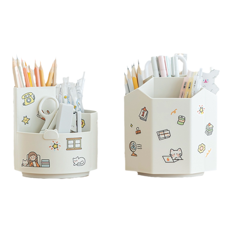 可爱时代良品ins日系旋转笔筒
