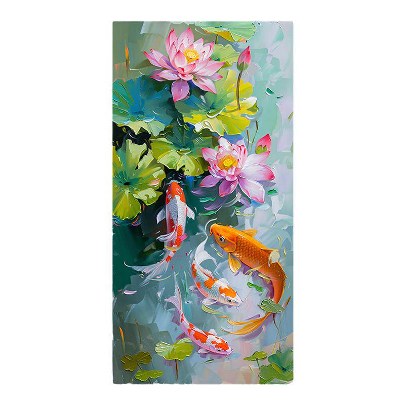 丙烯简约手绘数字油画