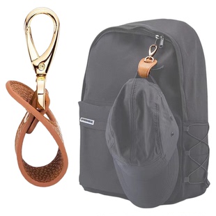 户外旅行帽夹丝巾扣 PU皮革手提包帽夹手套夹 夏季遮阳帽收纳夹