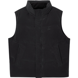 杰克琼斯男装士春季新款时尚立领马甲经典百搭背后拼色潮流背心