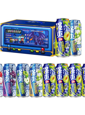 新品强爽礼盒装RIO锐澳预调鸡尾酒8度强爽500ml8罐装送礼青梅酒