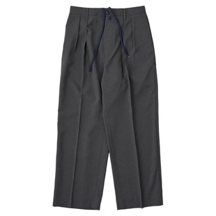 现货折扣 SEDAN Ventilation Wide Slacks拉链打褶宽松休闲裤25SS