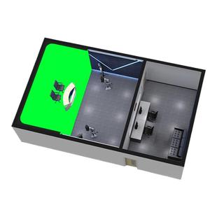 真三维虚拟演播室搭建校园电视台绿箱蓝箱装修方案定制一站式服务