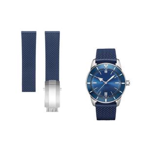 适用百年灵复仇者超级海洋文化黄狼黑鸟侦察机橡胶手表带22/24mm