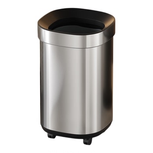 厨房垃圾桶家用2026新款高颜值带轮可移动大容量双层免弯腰不锈钢