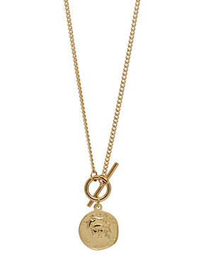 ZOXI轻奢小众设计简约金币毛衣链长款项链2025年新款女不掉色秋冬